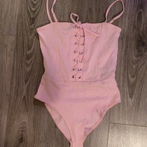 Pink festival bodysuit